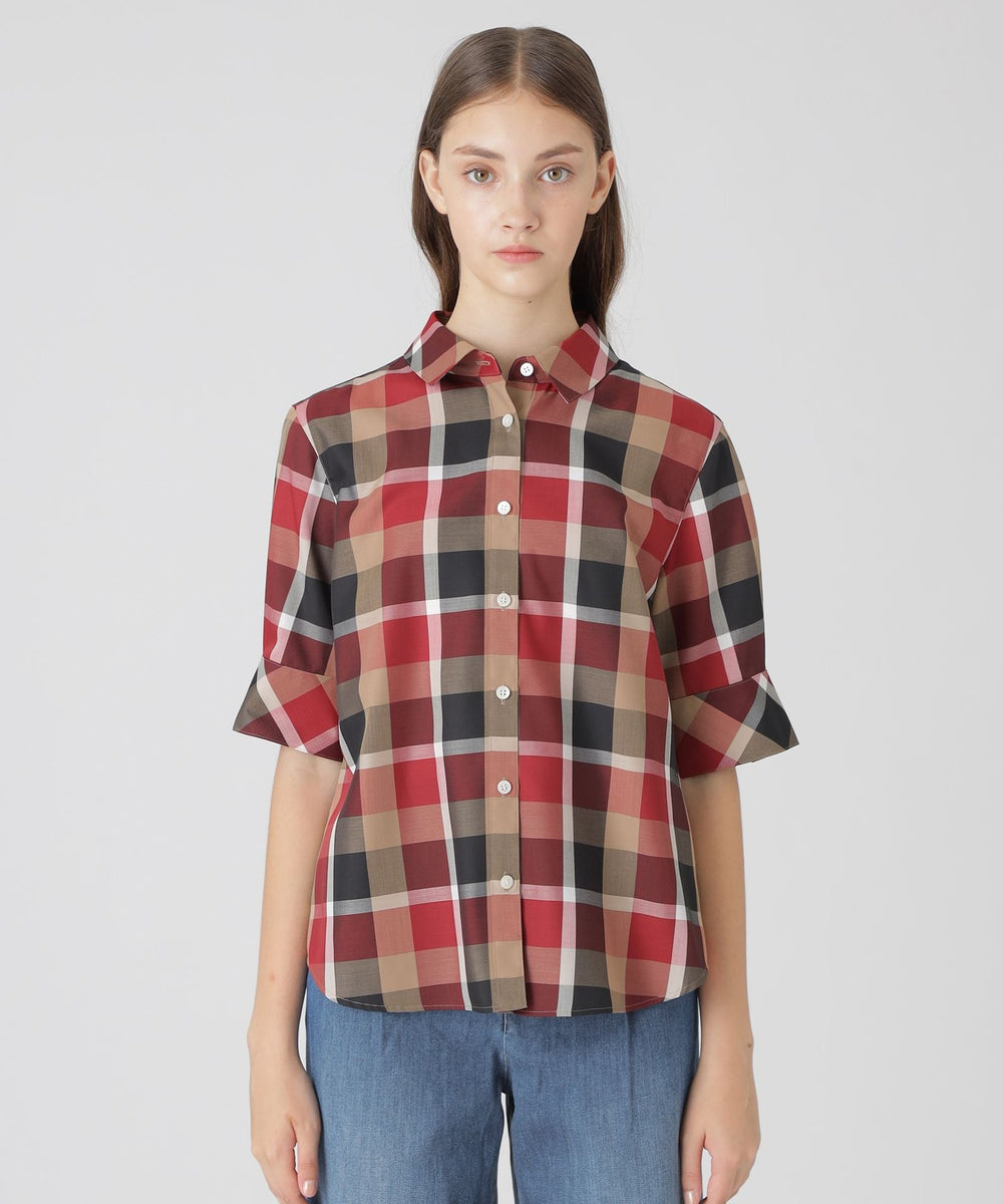 クレストブリッジチェックブラウス（ブラウス）｜BLUE LABEL