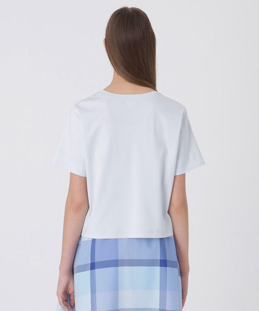 タイプライターカットコンビブラウス（ブラウス）｜BLUE LABEL