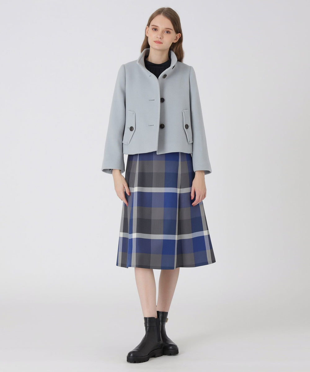 ファインウールダブルビーバーショートコート（コート）｜BLUE LABEL