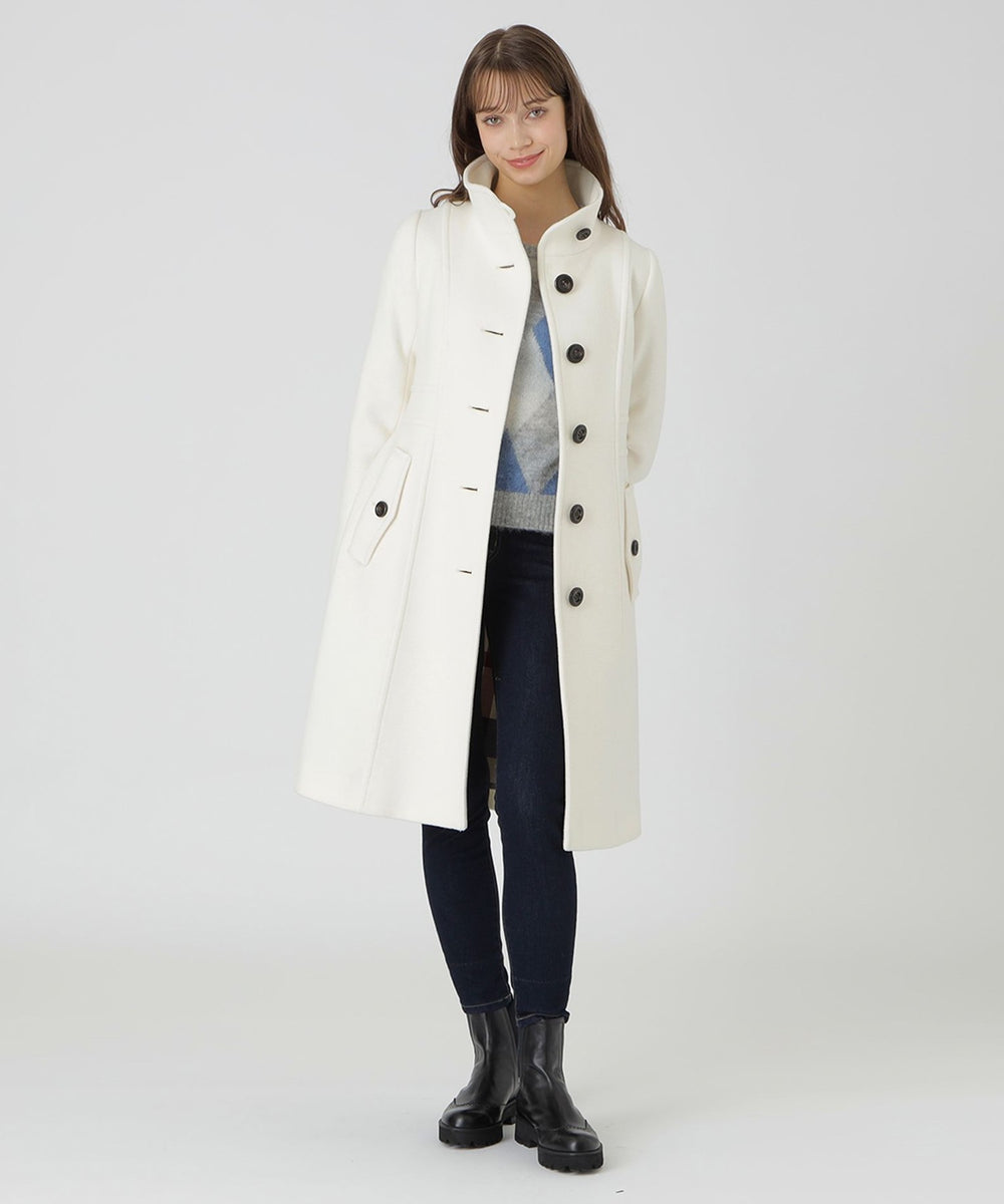 ファインダブルビーバースタンドカラーコート（コート）｜BLUE LABEL