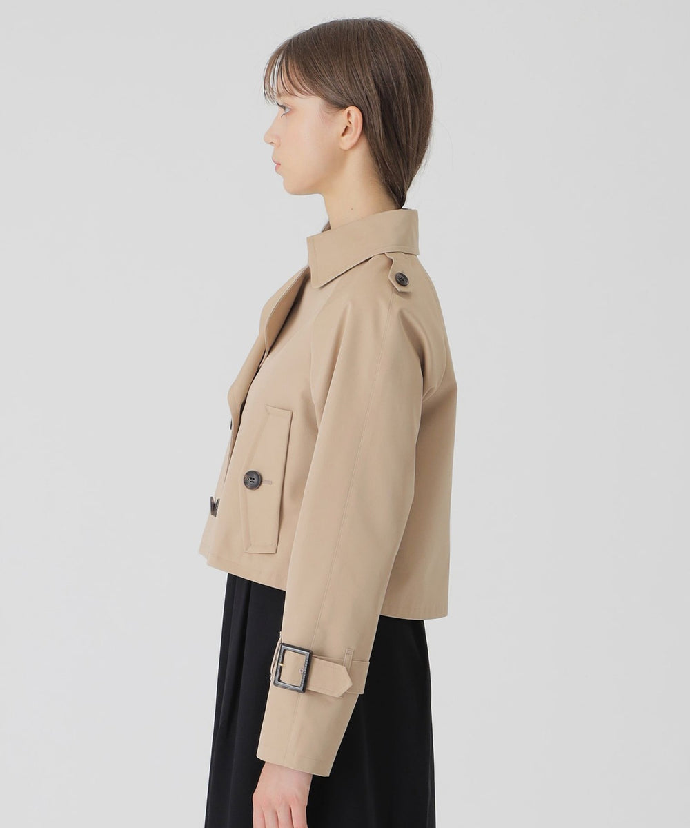 ライトギャバジンショートトレンチ（ジャケット/ブルゾン）｜BLUE