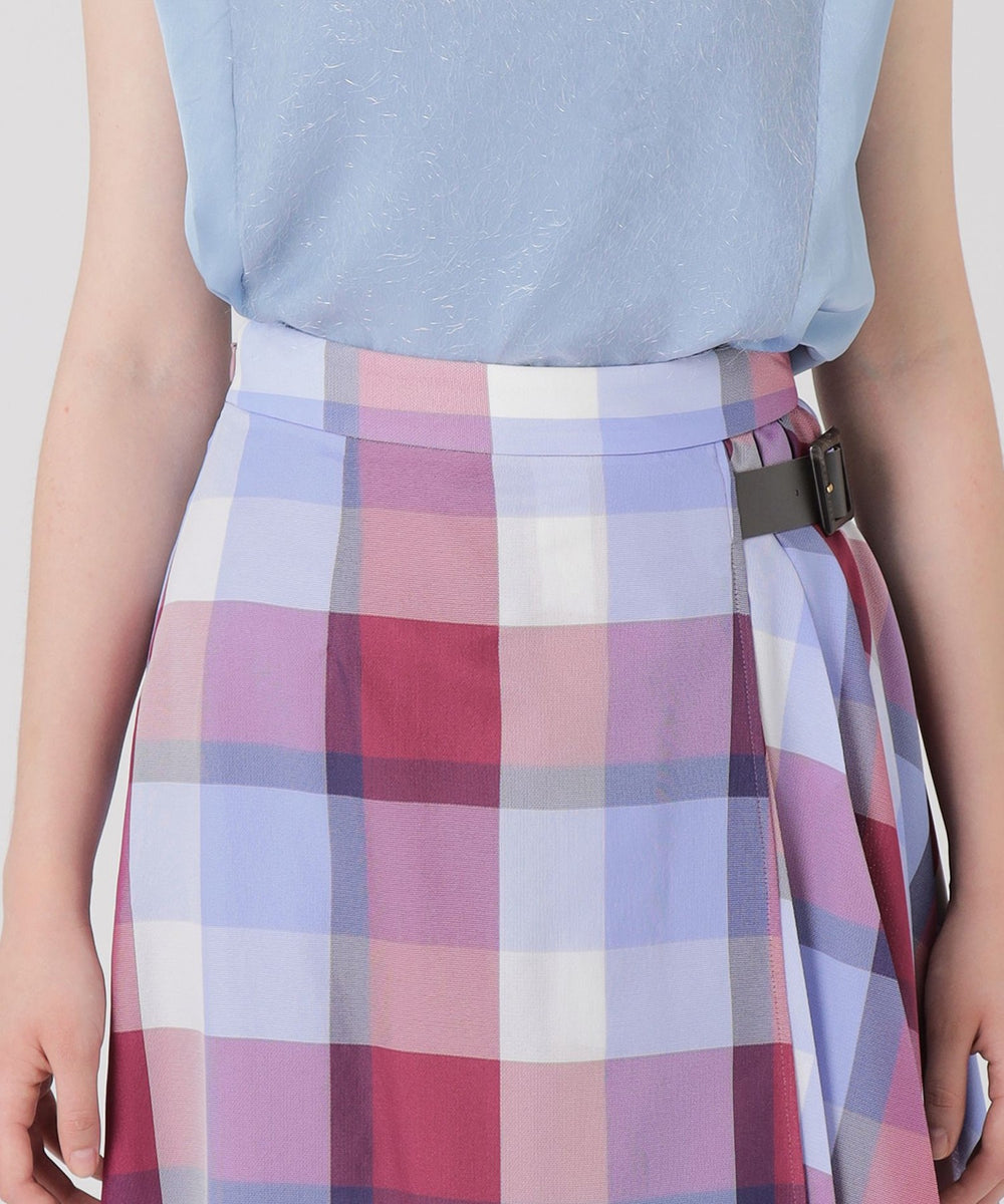 クレストブリッジチェックカラミクロスロングスカート（スカート