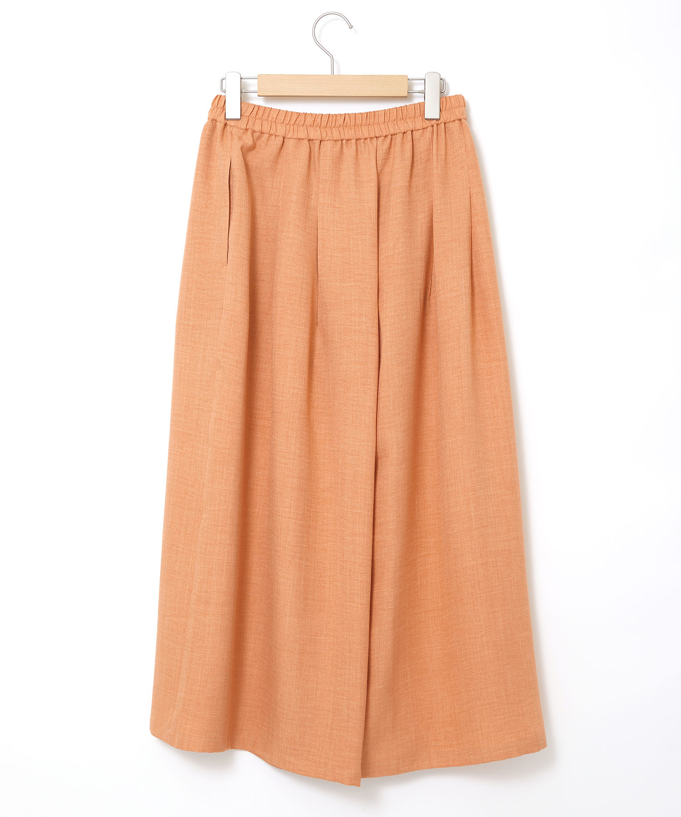 レディース 杢調 ウエストゴム キュロットパンツ通販 [0305-53505