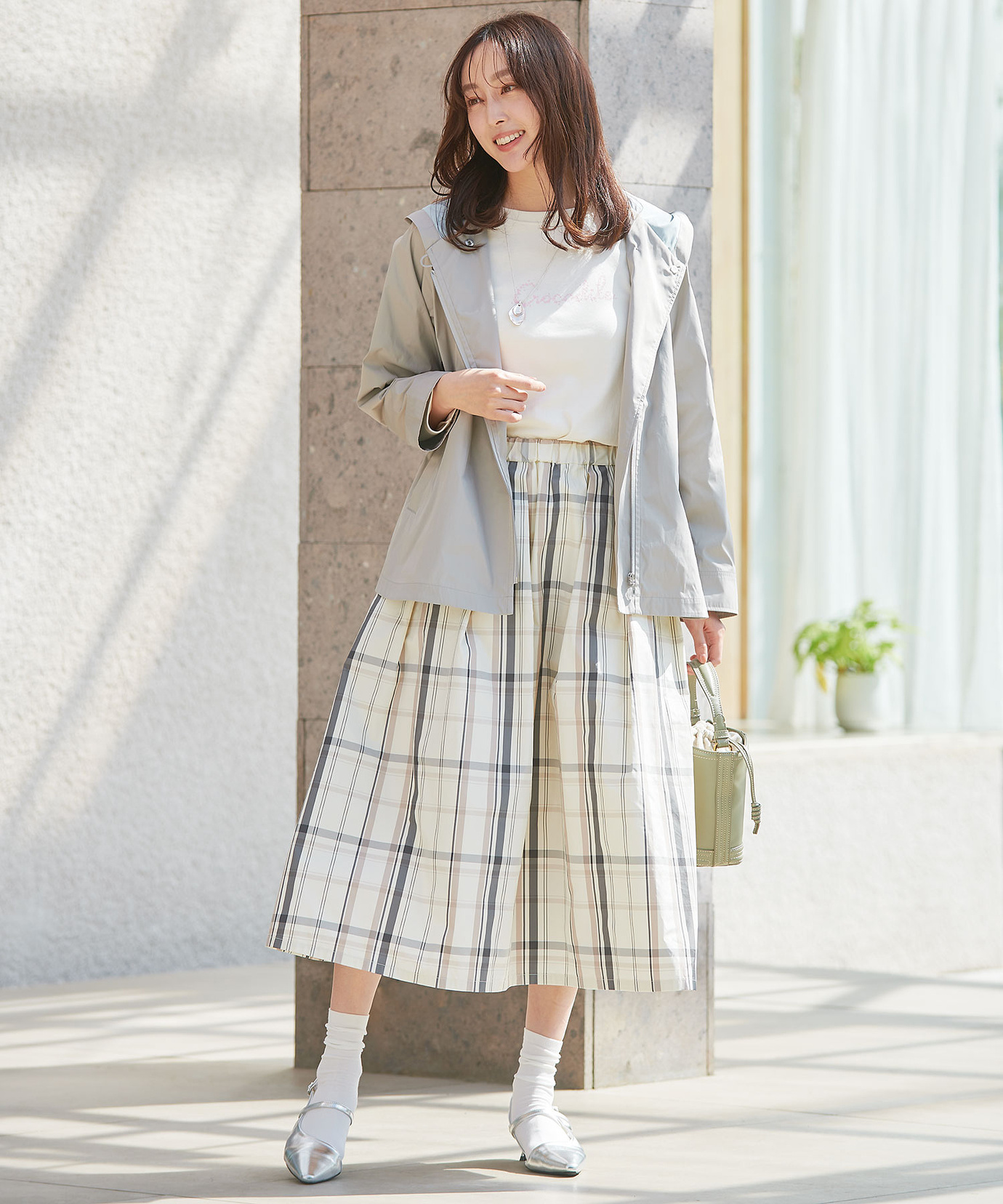 レディース チェック柄 フレアスカート通販 [0306-51600