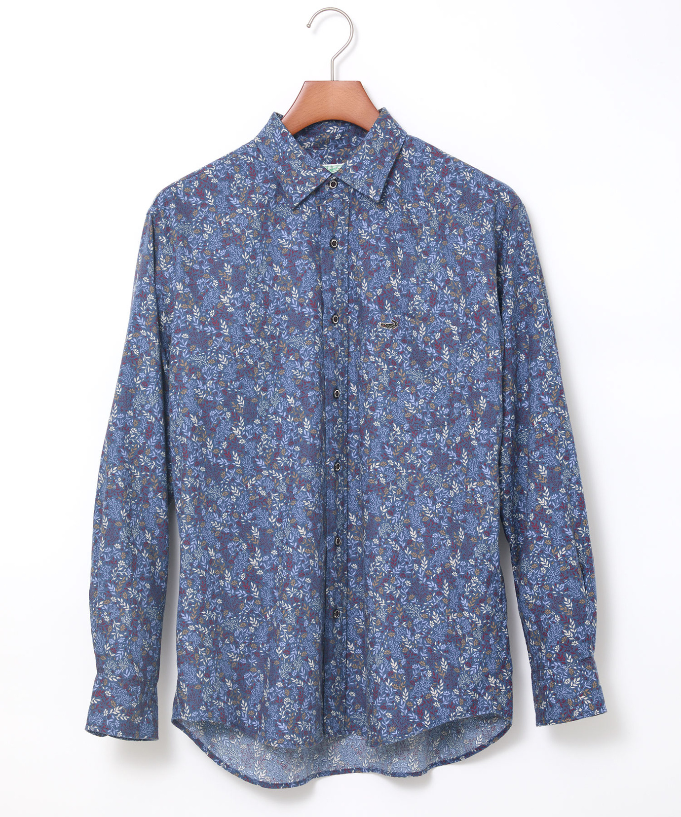 メンズ サーモ 花柄プリント シャツ通販 [1601-55116] - クロコダイル