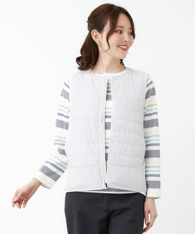 レディース 軽量 ダウン ベスト通販 [2004-51400] - クロコダイル