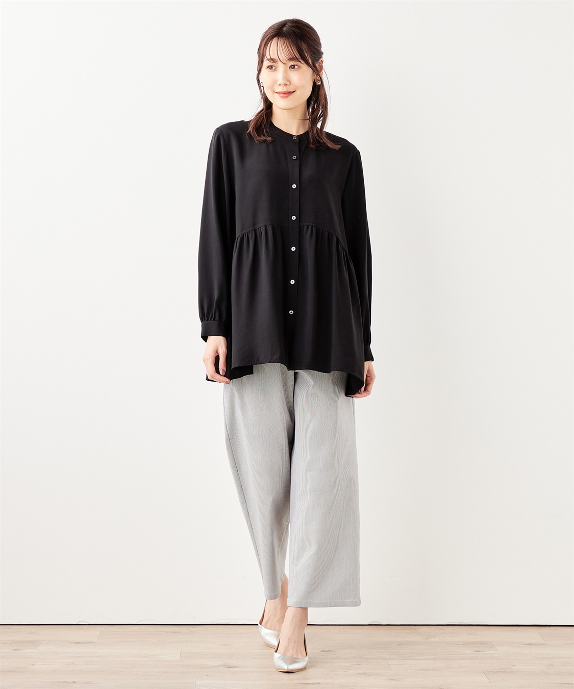 切替ギャザーブラウス DECOY｜クロスプラス公式通販サイト