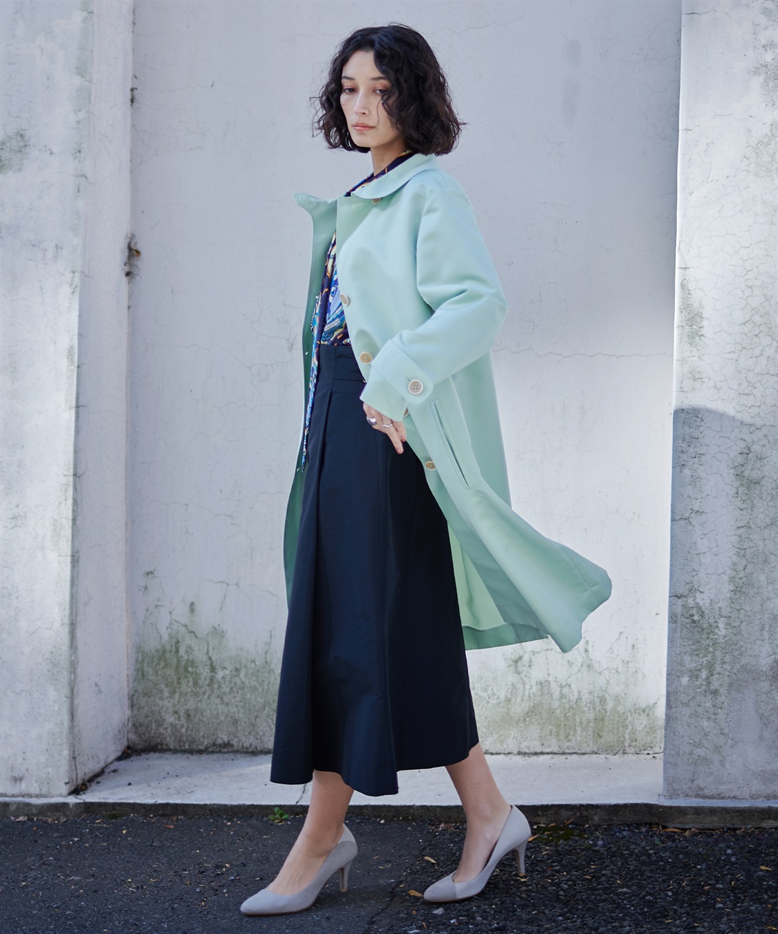 ブラックタフタスカート 49AV JUNKO SHIMADA｜クロスプラス公式通販サイト