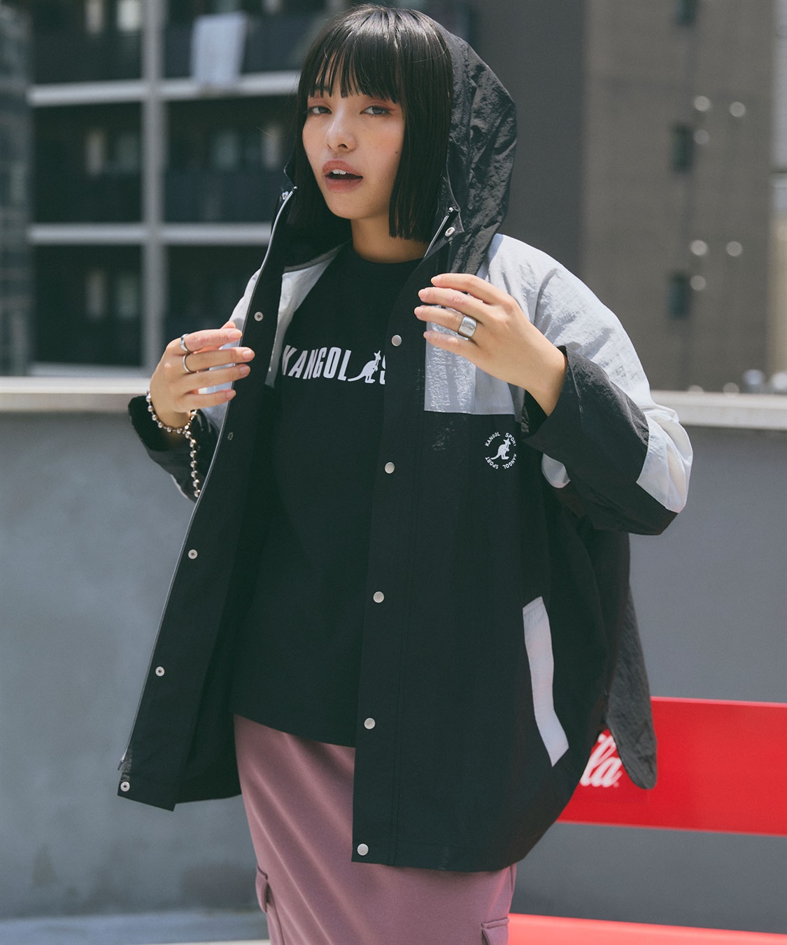 KANGOL SPORT】ワイドマウンテンパーカー《撥水》 Life Style by cross