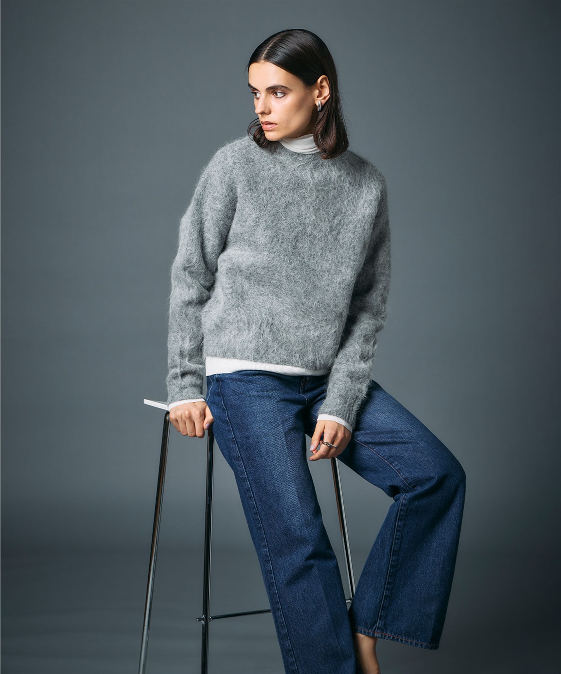 アルパカシャギーニットプルオーバー N.O.R.C｜クロスプラス公式通販サイト