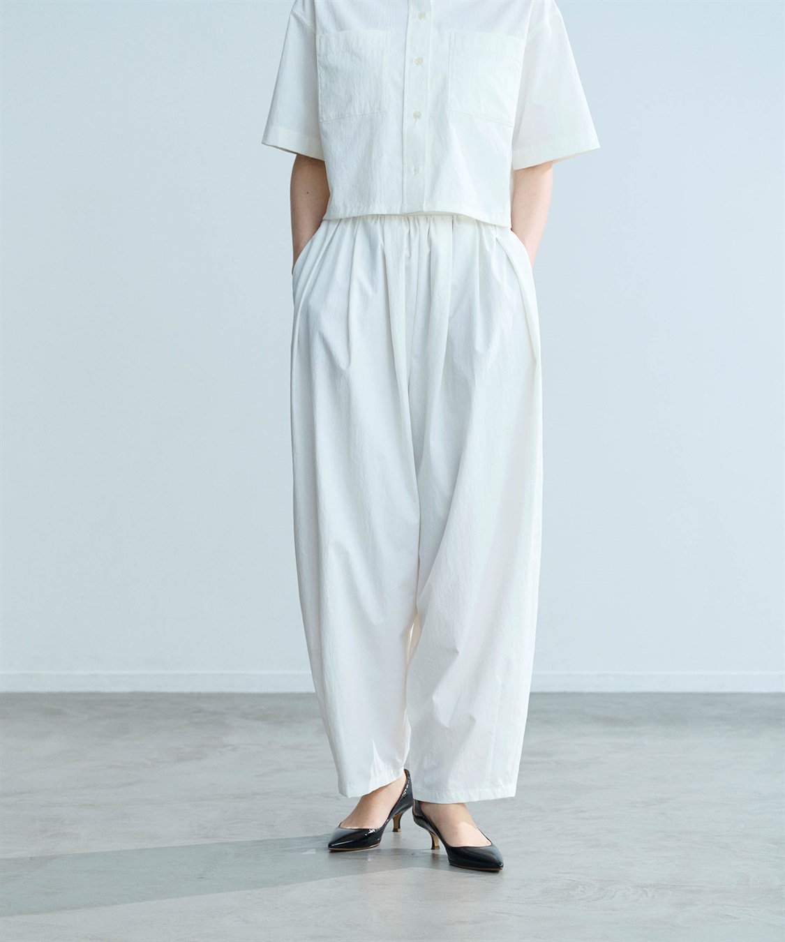 ソフトタイプライターカーブパンツ【COOL MOTION】 N.O.R.C｜クロス