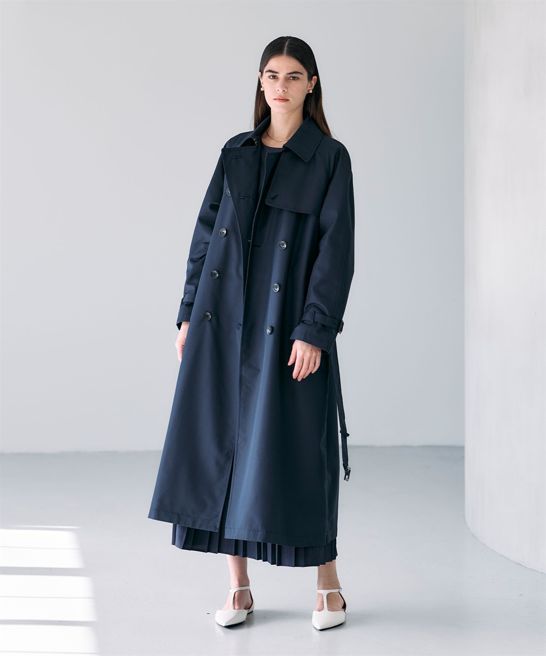 ロングトレンチコート N.O.R.C｜クロスプラス公式通販サイト