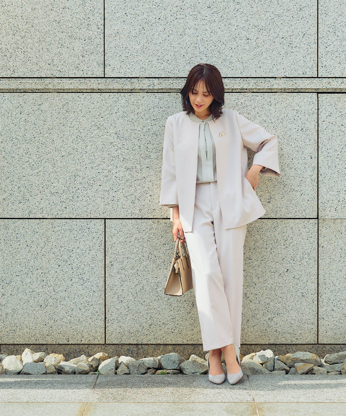 洗える・シワになりにくい》2点セット 正解 Aラインフレアジャケット