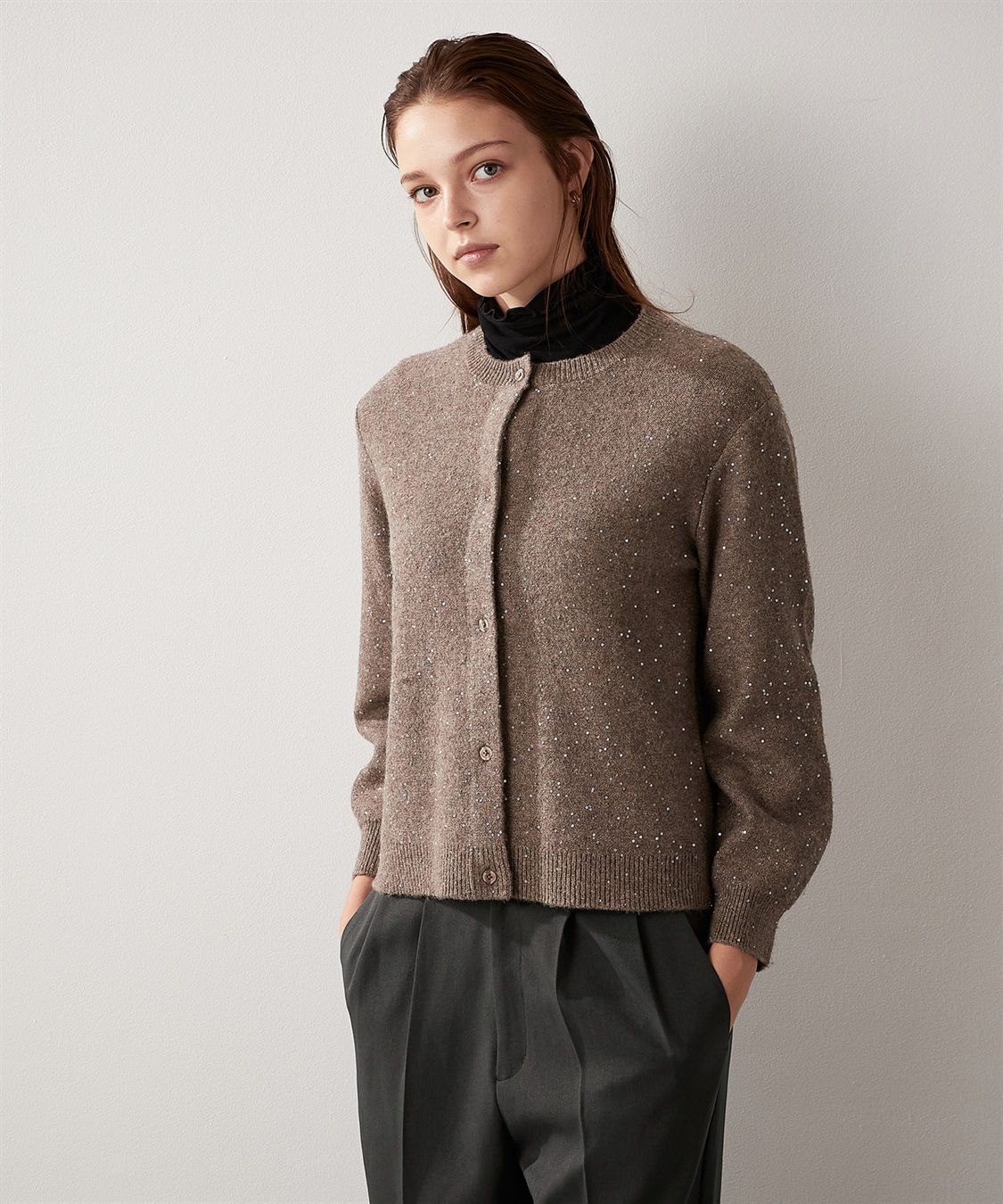 スパンコール ニットカーディガン LE SOUK HOLIDAY｜クロスプラス公式