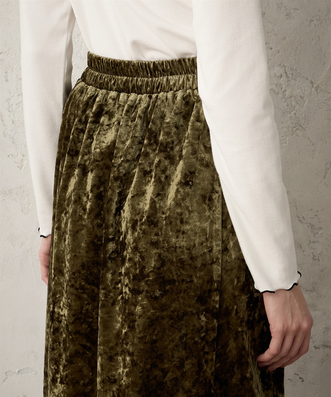 クラッシュベロアスカート LE SOUK HOLIDAY｜クロスプラス公式通販サイト