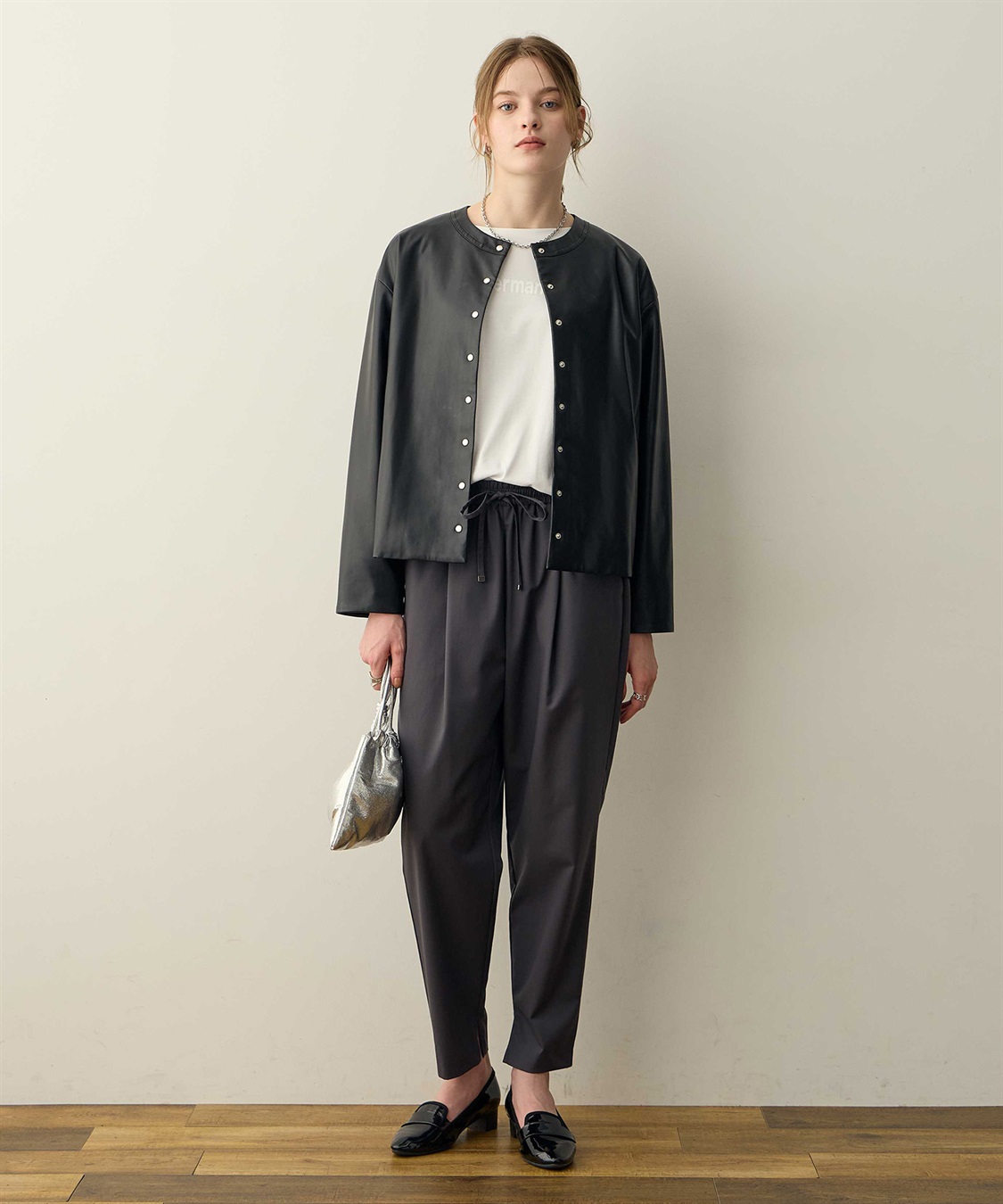 フェイクレザーブルゾン LE SOUK HOLIDAY｜クロスプラス公式通販サイト