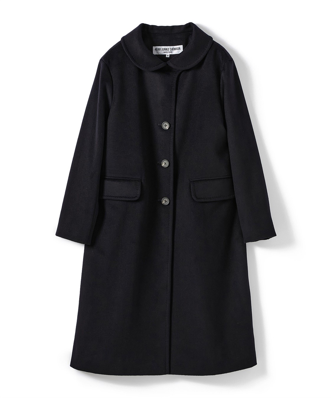 丸襟ロングコート 49AV JUNKO SHIMADA｜クロスプラス公式通販サイト