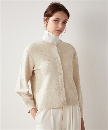 スパンコール ニットカーディガン LE SOUK HOLIDAY｜クロスプラス公式