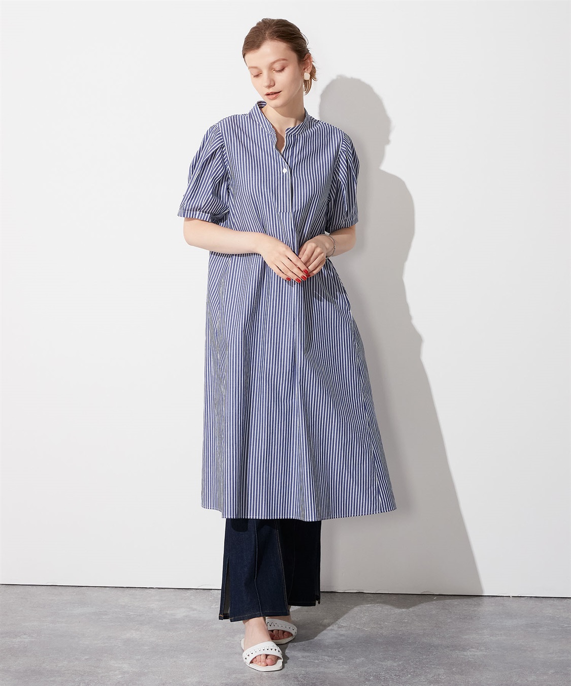 ストライプワンピース LE SOUK HOLIDAY｜クロスプラス公式通販サイト