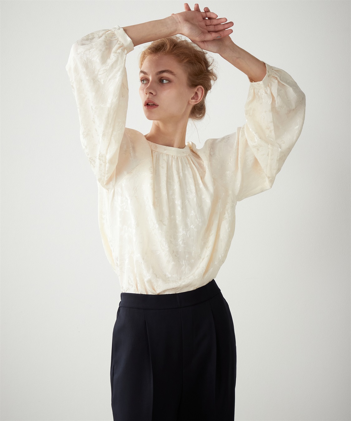 ジャガードブラウス LE SOUK HOLIDAY｜クロスプラス公式通販サイト