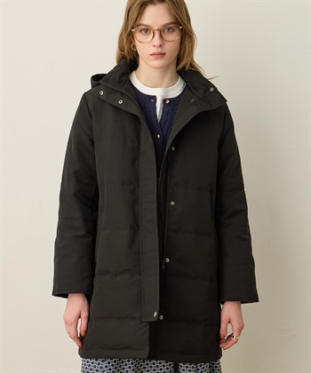 フードロングダウンコート LE SOUK HOLIDAY｜クロスプラス公式通販サイト