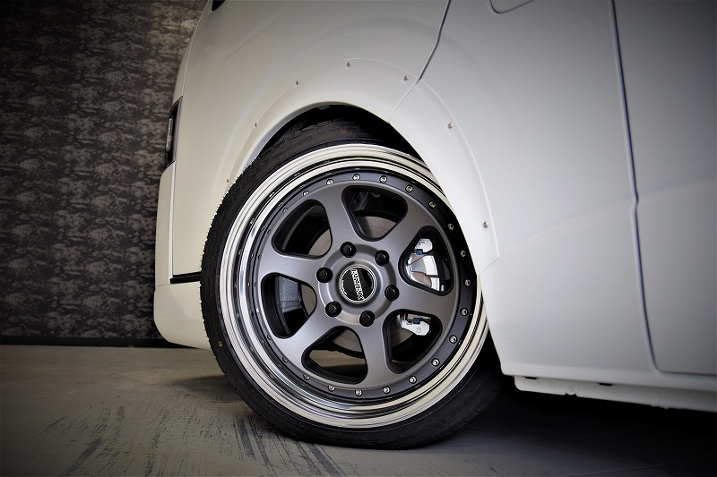 ES オーバーフェンダー(25mm) ABS製 □ハイエース/レジアスエース 全車