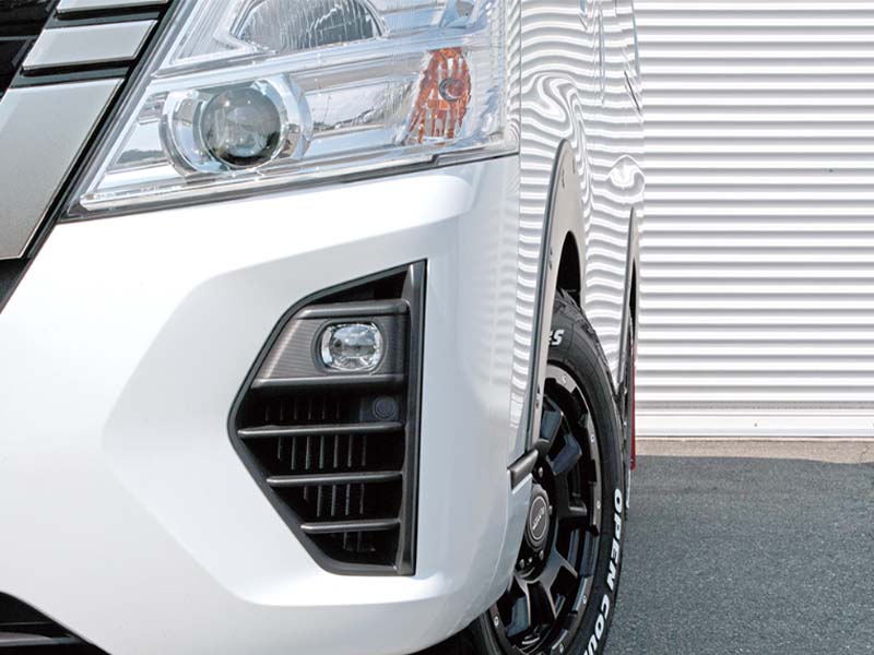 JAOS フェンダーガーニッシュ type-X マットブラック シボ塗装