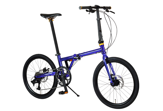 ジック、クロモリフレームの20インチ折りたたみ自転車「ルノー