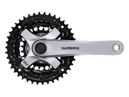 シマノ TOURNEY FC-TY501【シルバー】クランクセット 42/34/24T ガード