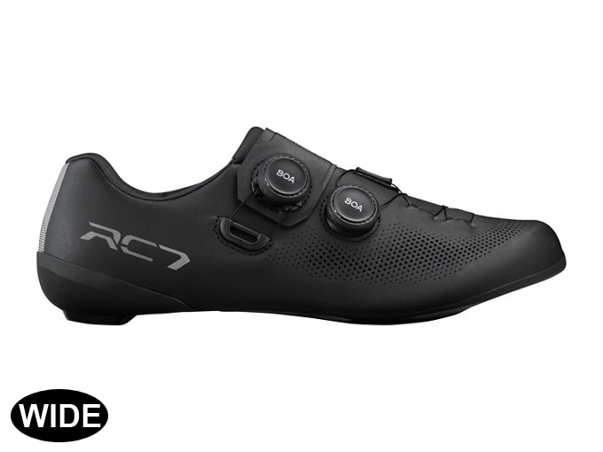 シマノ RC7（SH-RC703）ブラック SPD-SL ロードシューズ【ワイド