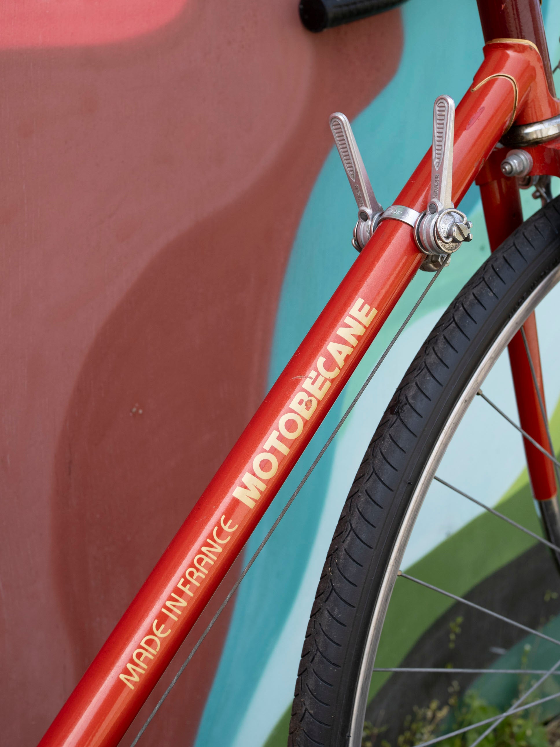 Vintage Motobecane Super Mirage Touring Bike, Red & Gold, 58cm