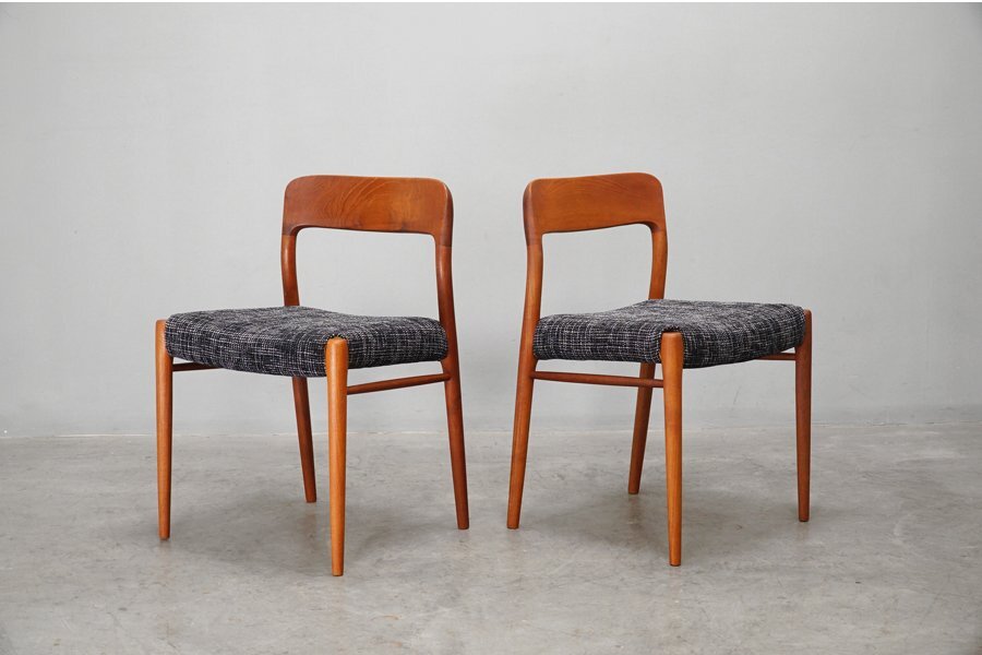 J.L.Moller(J.L.モラー)「model 75」チェア2脚セット 北欧デンマーク製