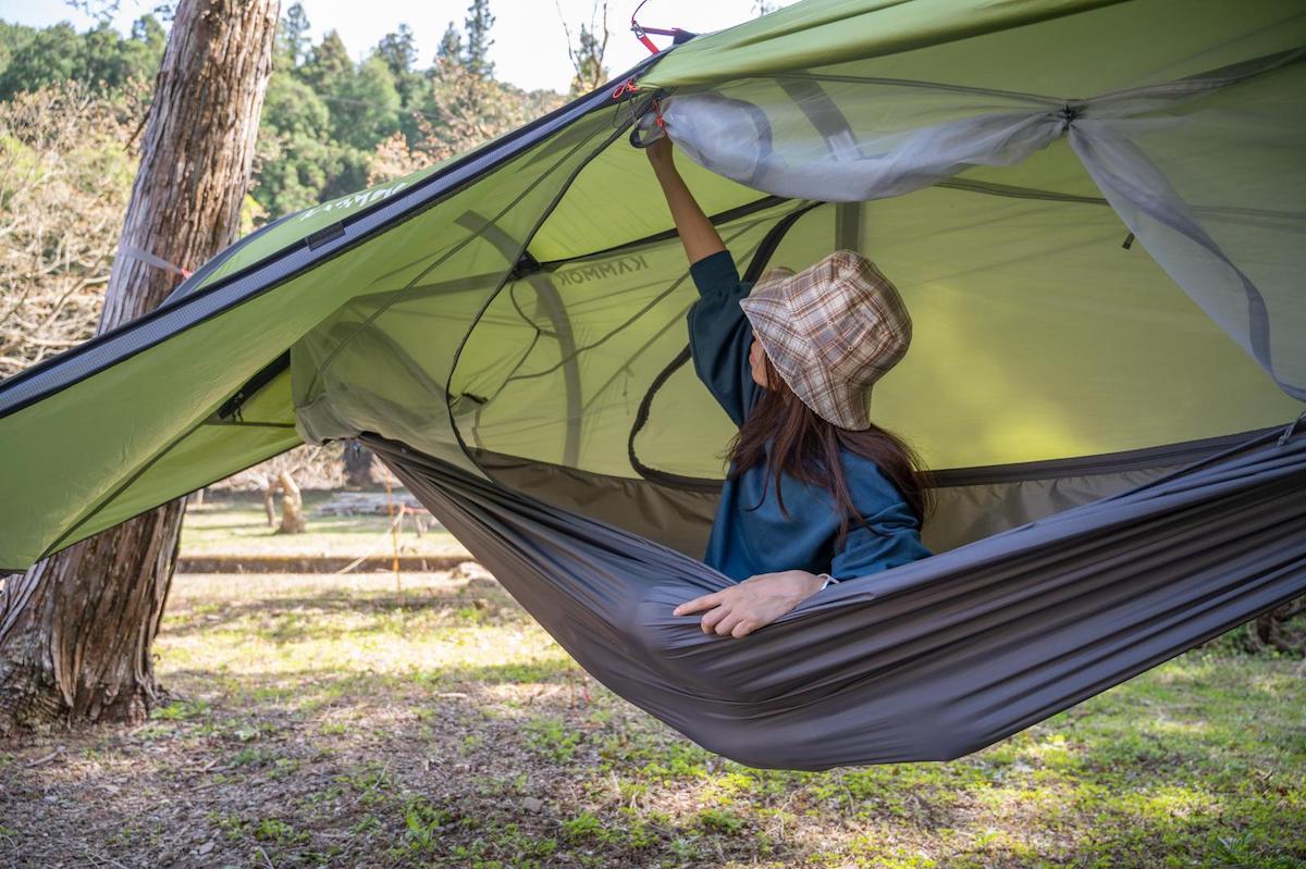 2通りの使い方が選べる！ カモックの次世代型ハンモック「Sunda2.0