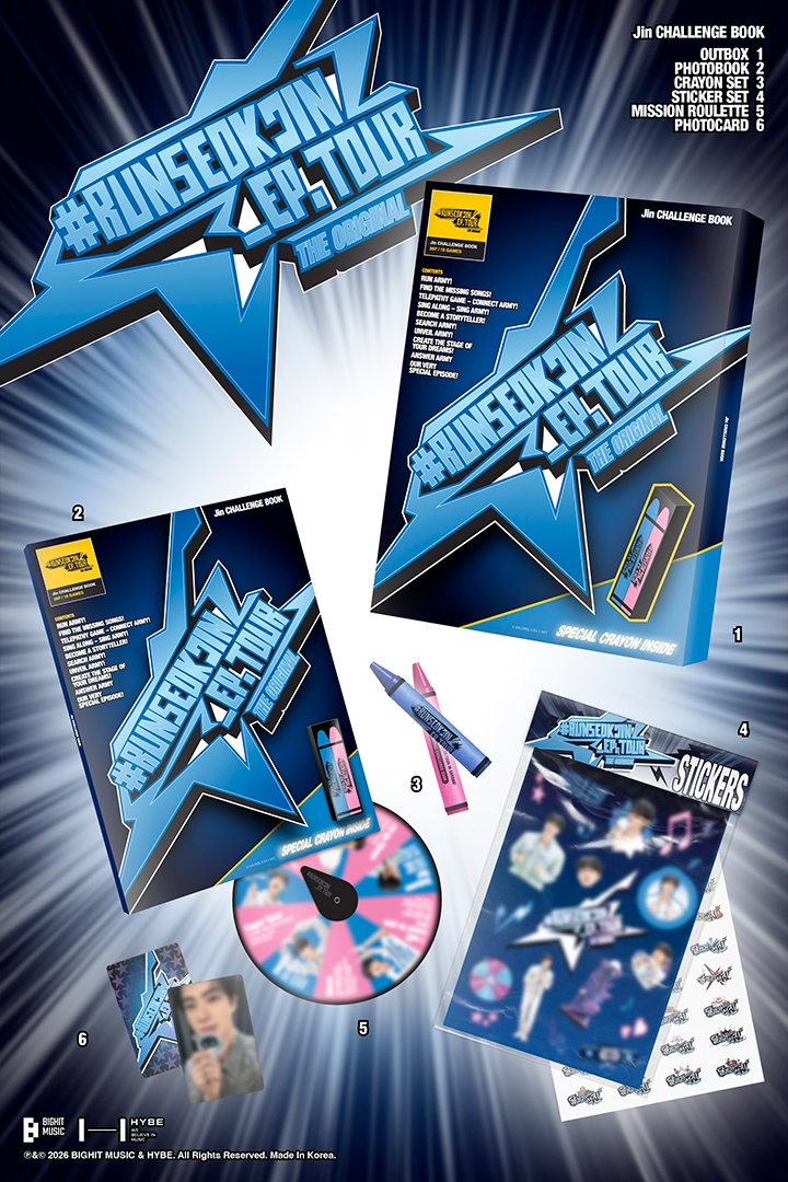 BTS Jin RUNSEOKJIN_EP TOUR in GOYANG The Original SET (The