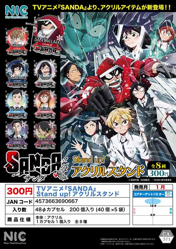 1月発売】【二次予約】TVアニメ『SANDA』 Stand up!アクリルスタンド