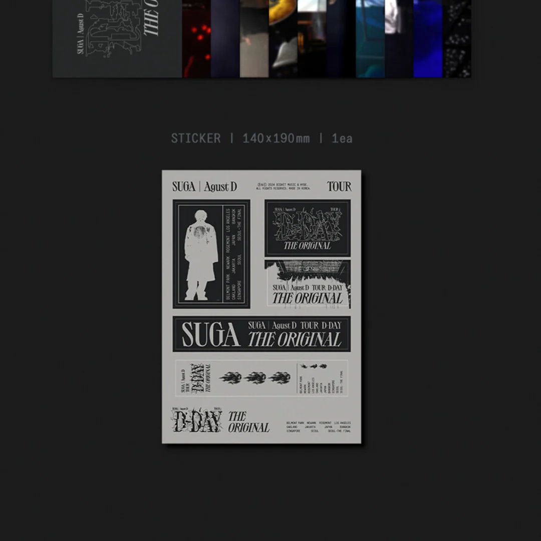 BTS Suga - Agust D Tour [D-Day] The Original – Amuse Ground