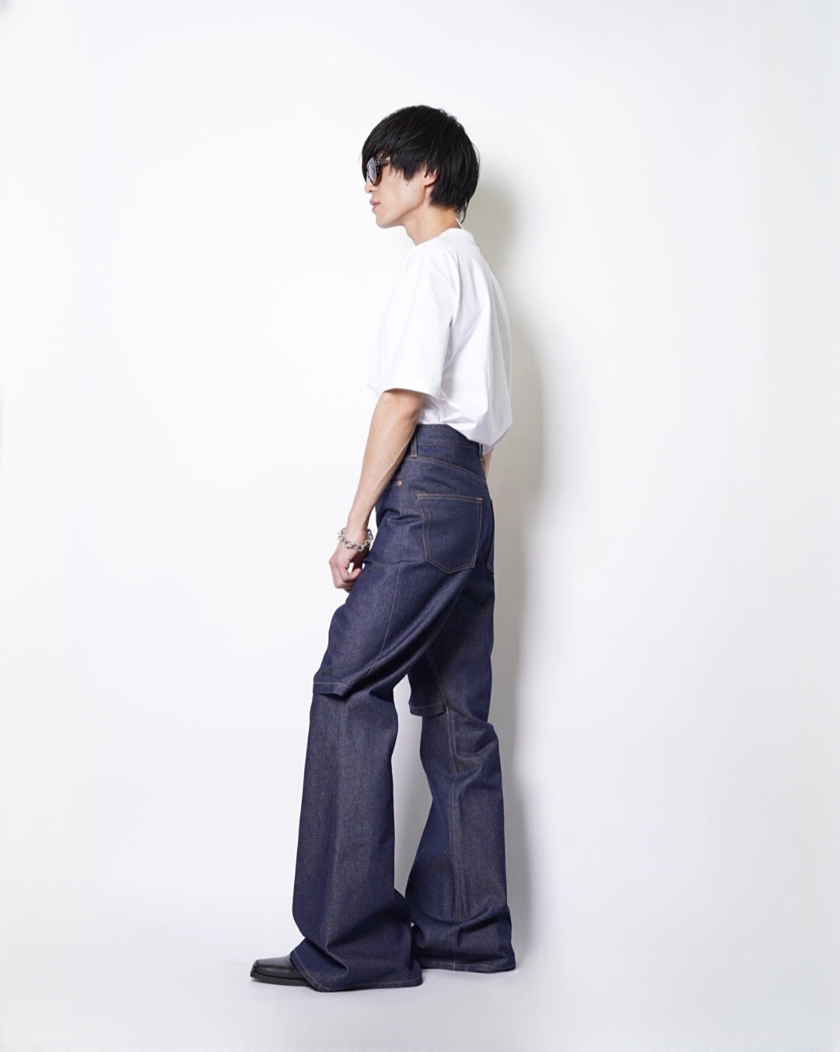 JUNYA WATANABE MAN】SLIT FLARE DENIM PANTS -Amanojak.