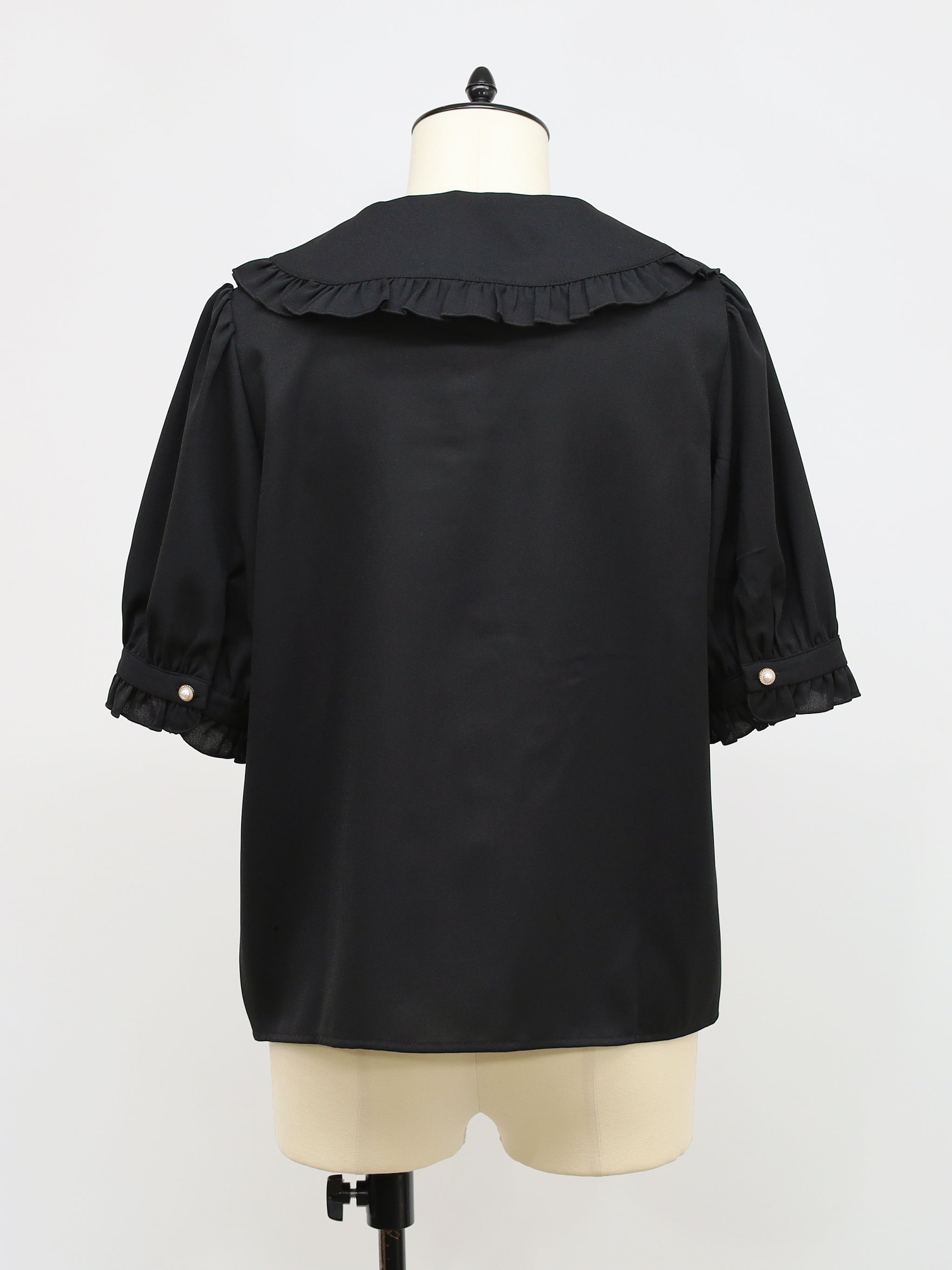 ダブルフリル丸襟半袖ブラウス – Amavel（アマベル）公式サイト