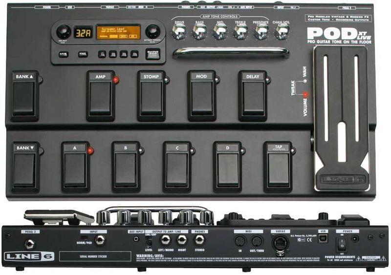 Test: Line6 Pod XT Live, Gitarren Effektgerät - Seite 2 von 4