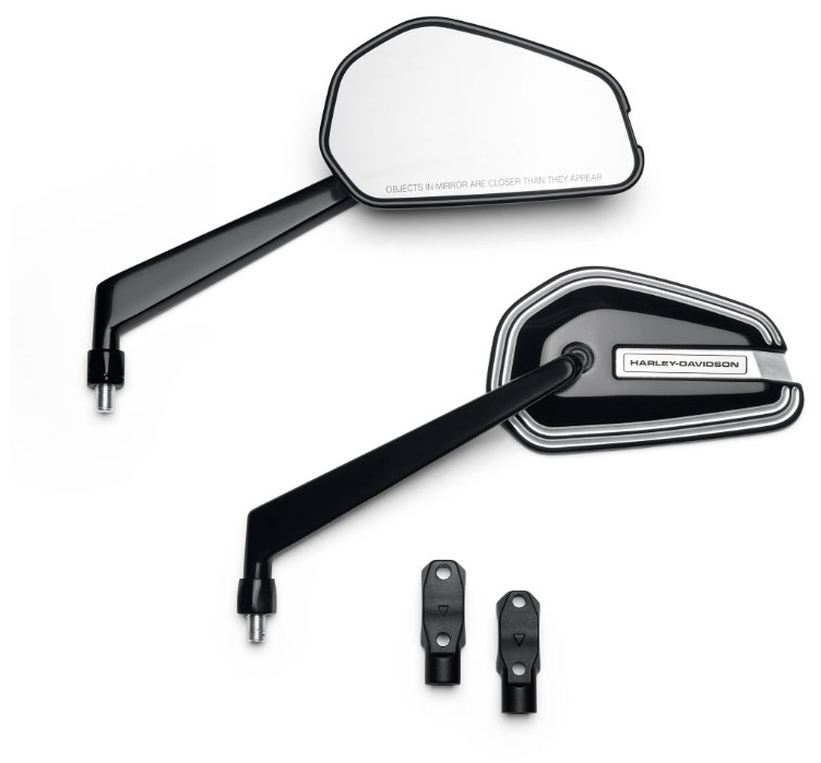 ハーレーミラー JOKER MACHINE ラウンドミラー ブラック 左右セット