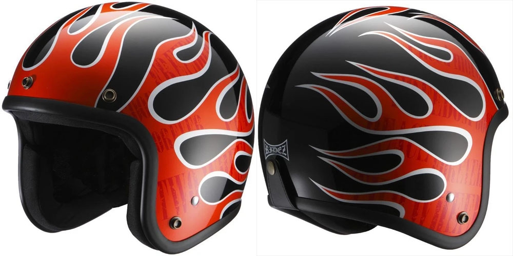 LX FLAMEZ オープンフェイス ジェットヘルメット - RIDEZ | アンバーピース