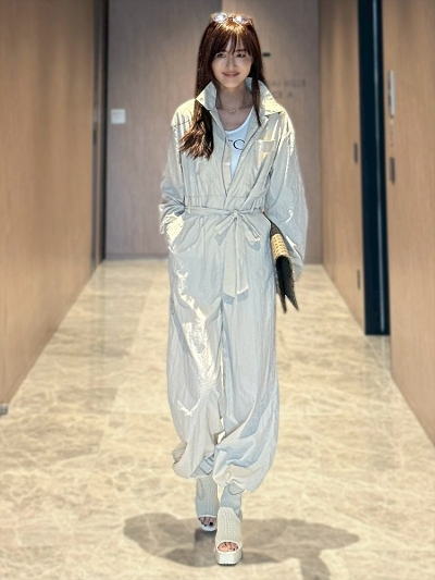 Shihoセレクト】ベルト付きジャンプスーツ Day and Grade