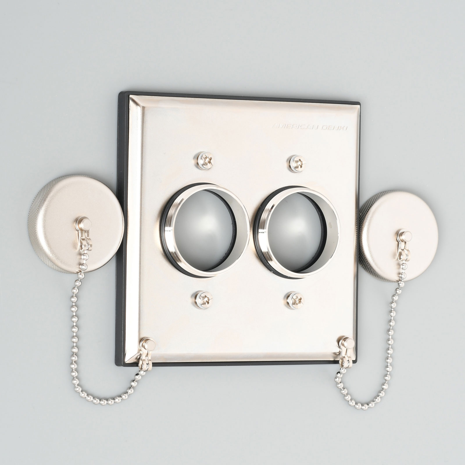 W402-2 埋込コンセント(型番: G40専用) 2ヶ用 防水形プレート(耐じん