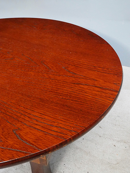 【アンティーク山本商店】木製 丸型ちゃぶ台 アンティーク<br>丸ちゃぶ台 | アンティーク山本商店