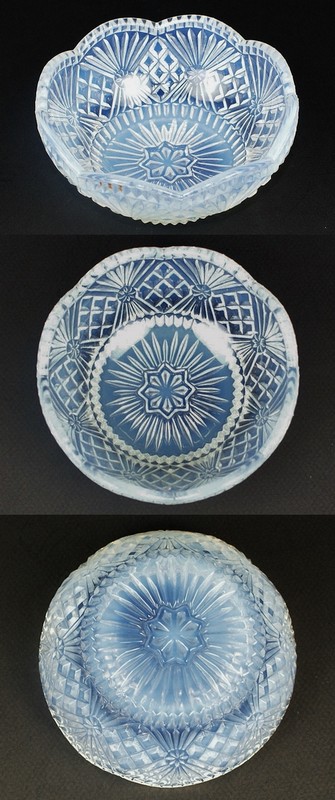 オパルセントガラスのデザートセット - アンティック 姉妹社