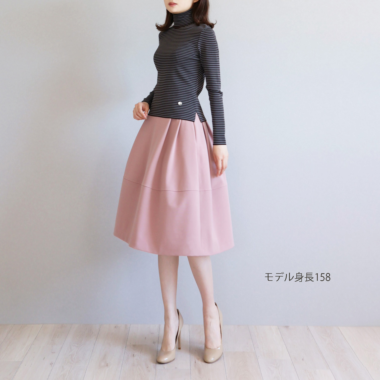 ポケット付き タックフレアスカート【JM2117BB】 商品詳細｜jolie