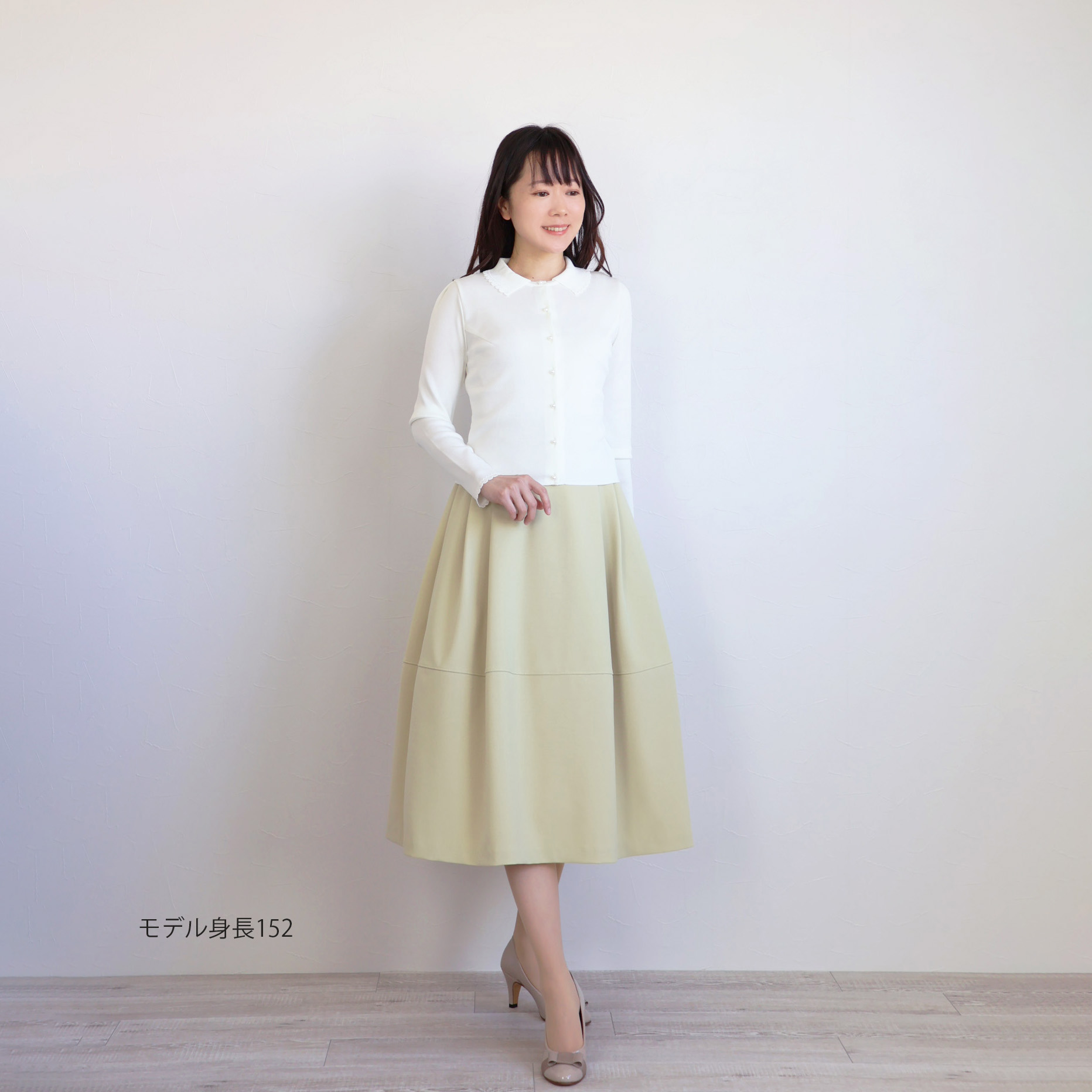 ロング丈】 ポケット付 タックフレアスカート 【JM1169BC】 商品詳細