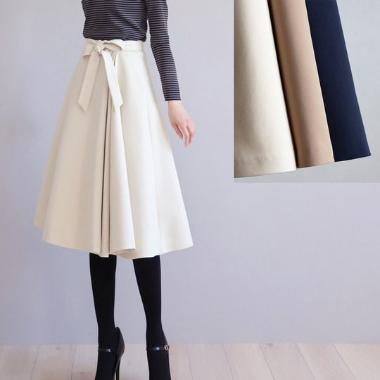 リボン付き ドレープフレアスカート【JM2322BD】 商品詳細｜jolie