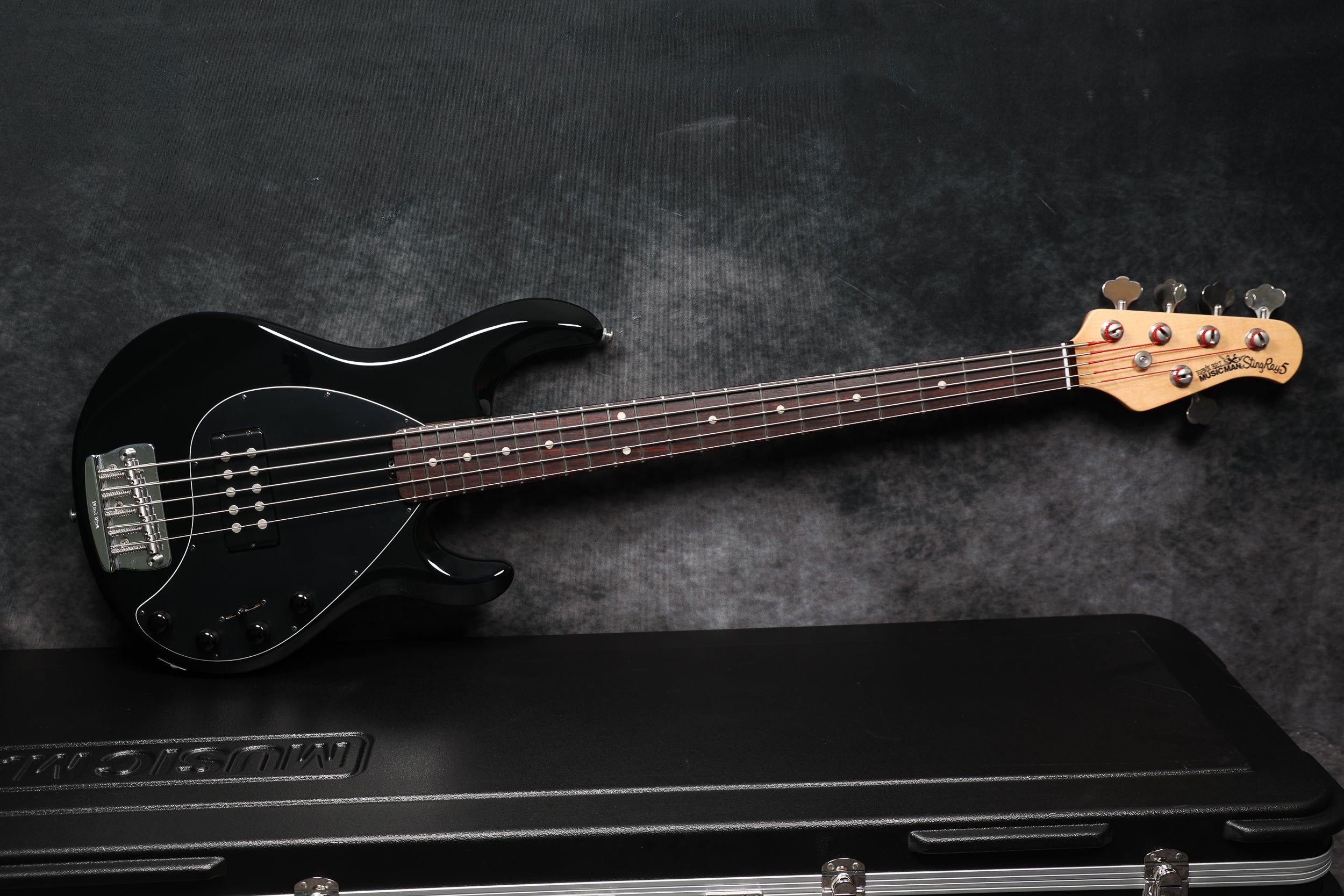 1998 Music Man Stingray 5, Black – Andy Baxter Bass & Guitars