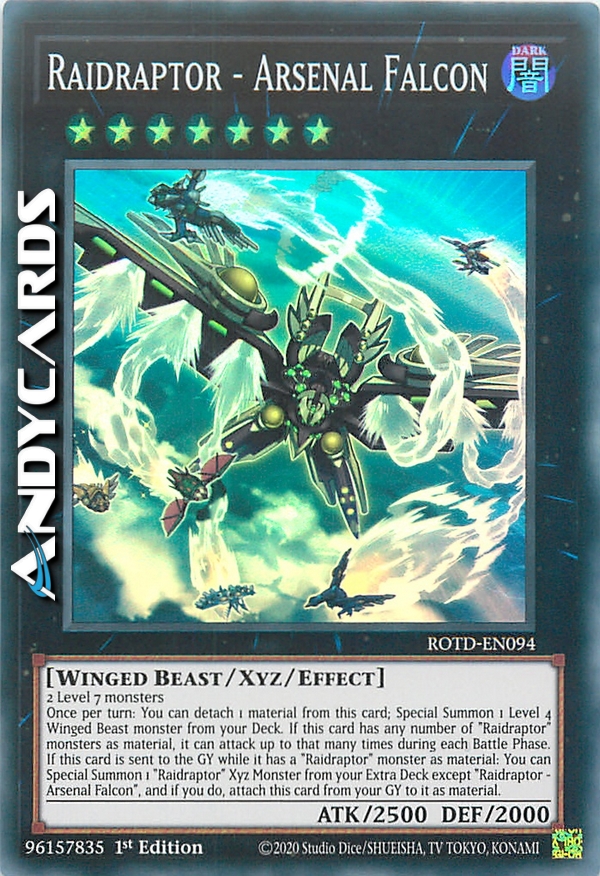 RAIDRAPTOR - FALCO ARSENALE | AndyCards Srl